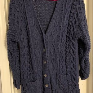 COPY - Gap Navy Button-Up Heavy Sweater